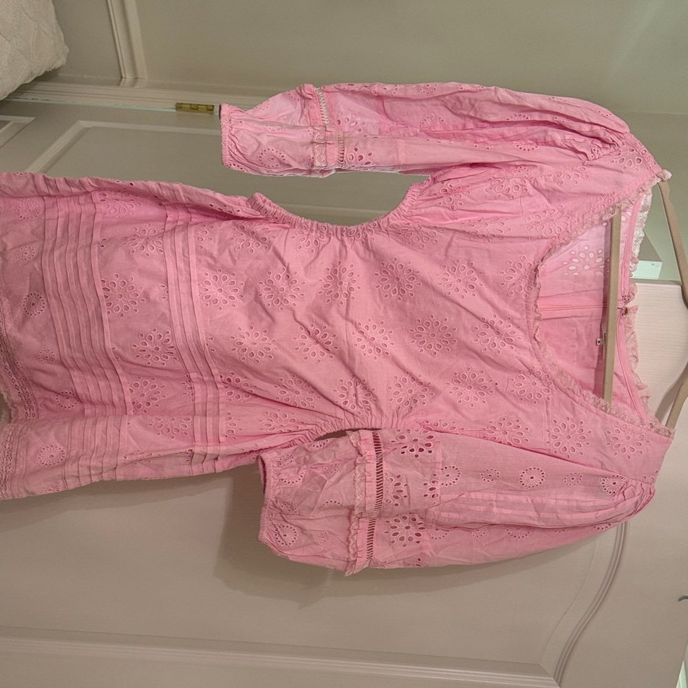 Pink Eyelet Dress